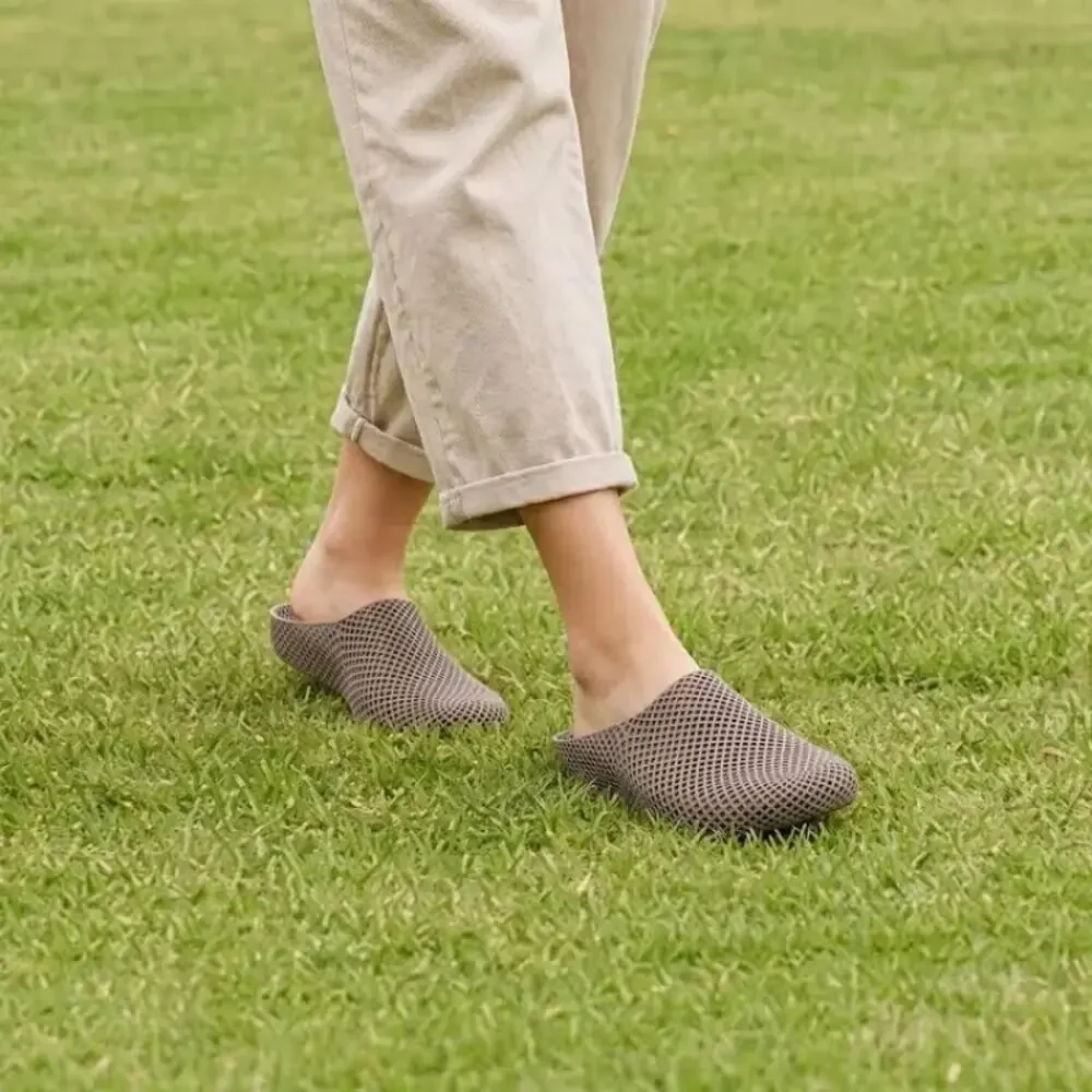 PollyFab AirPuff One 8 Brown 3D Printed Clog Slide Mule Hyper Air Cushioning NIB
